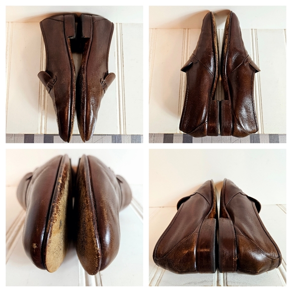 Bally Kelton Brown Leather Loafers Men’s Size 10 Slip On Dress Shoes Switzerland - Picture 9 of 14